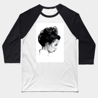 messy bun Baseball T-Shirt